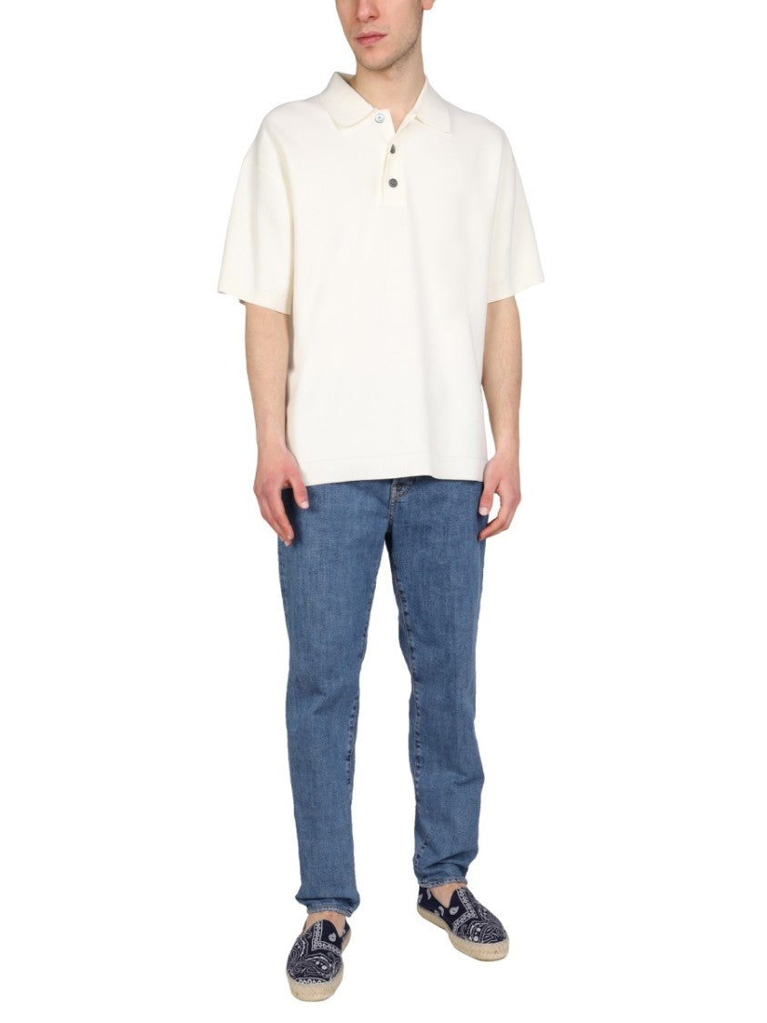 Medium Blue Five-Pocket Jeans