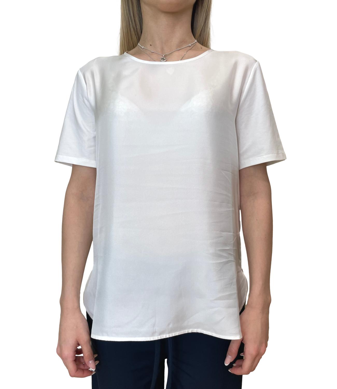 White Mmlotre Cotton Knit Top