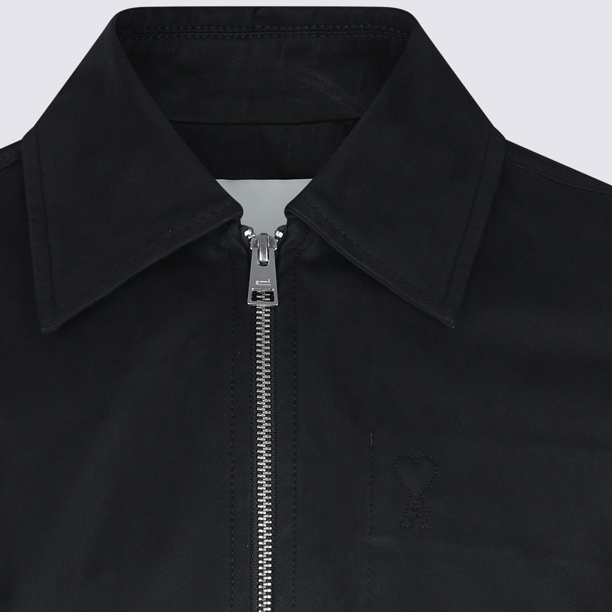 Black Cotton Casual Jacket