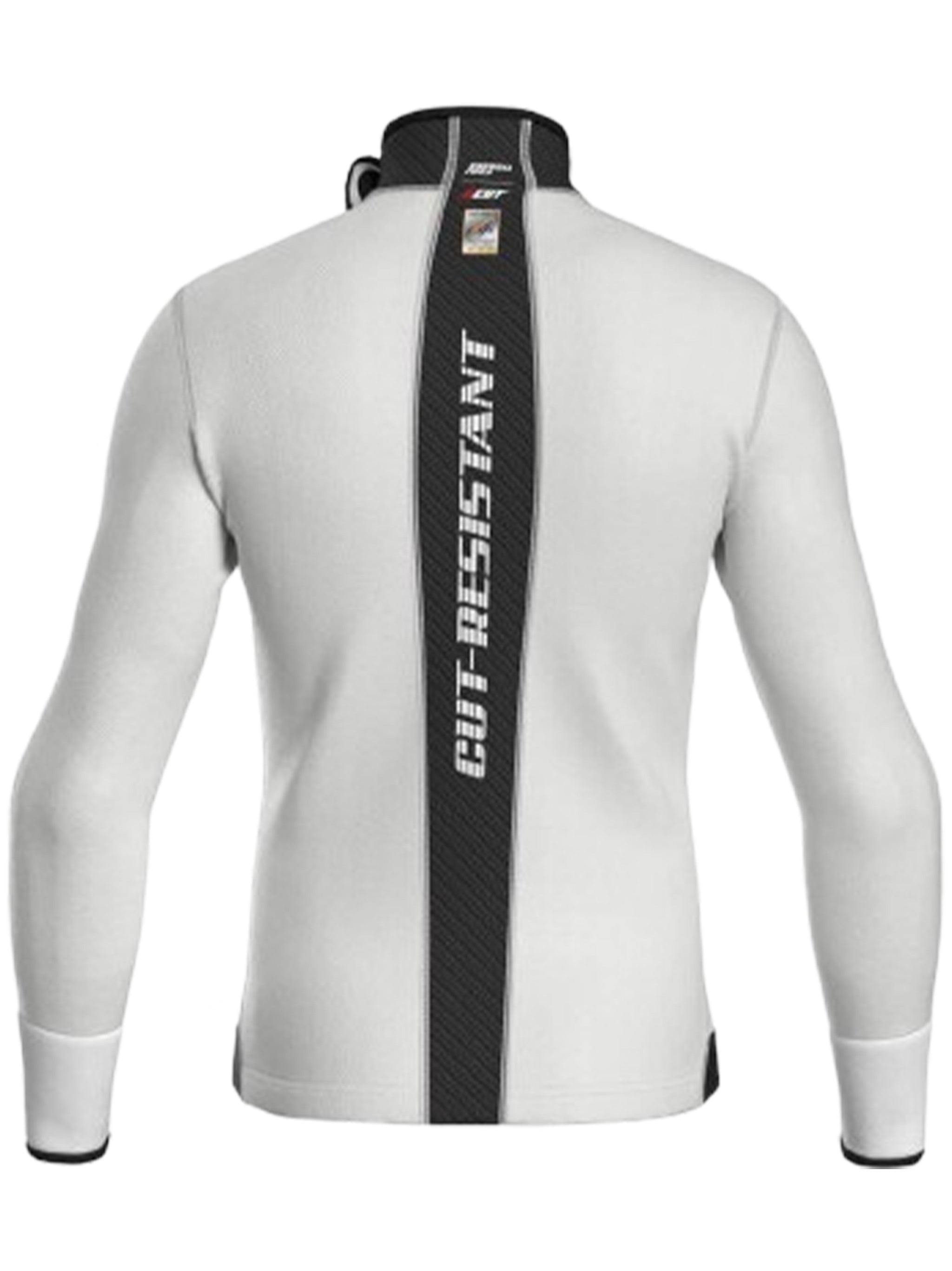 Cut-Resistant Long-Sleeve Asymmetrical Zip Top