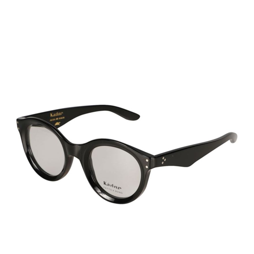 Thick Glossy Black Frame Sunglasses with Rounded Lenses