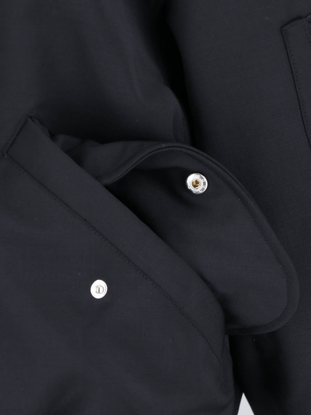 Black Boxy Functional Pocket Jacket