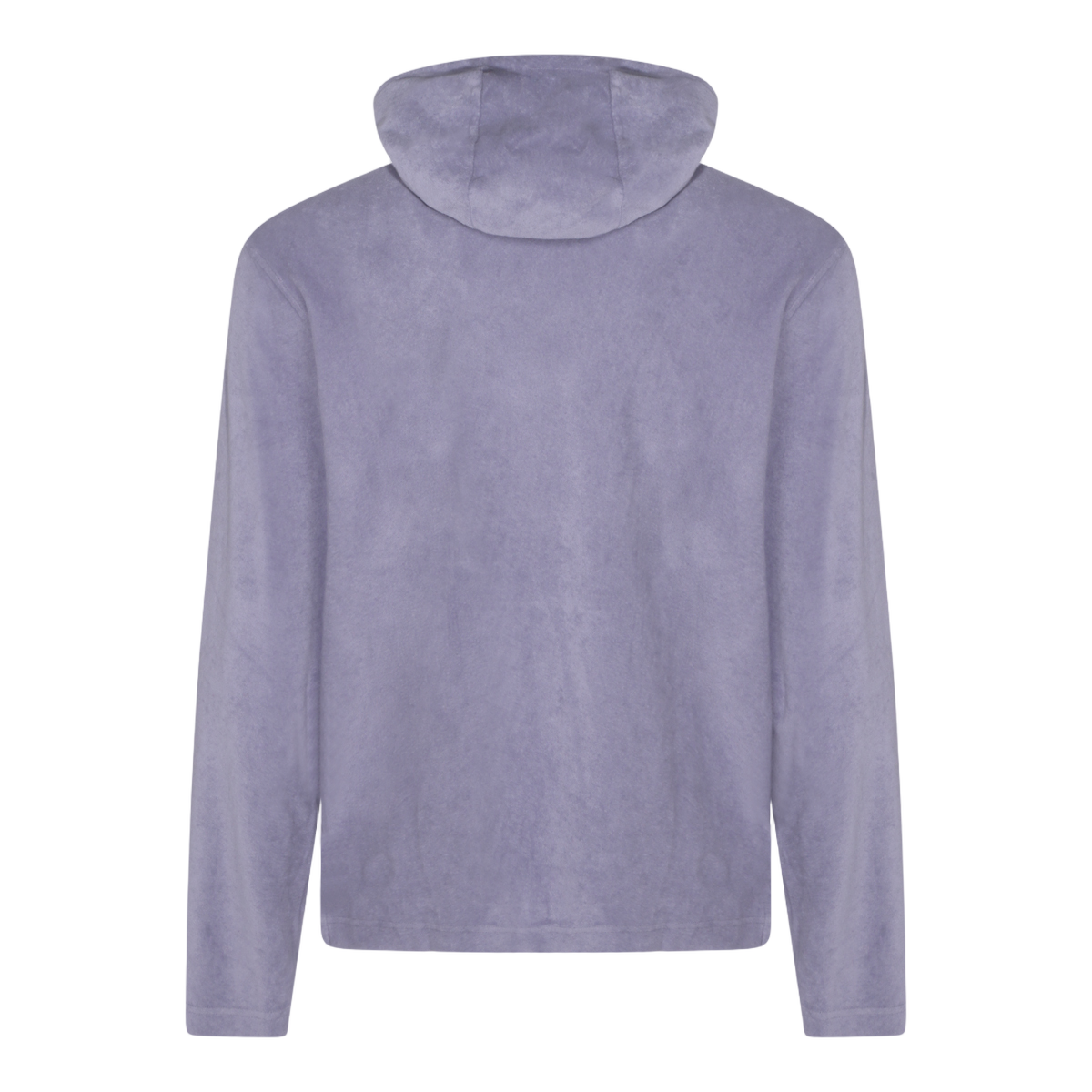Classic Neutral Knit Hooded Sweatshirt with Round Neckline