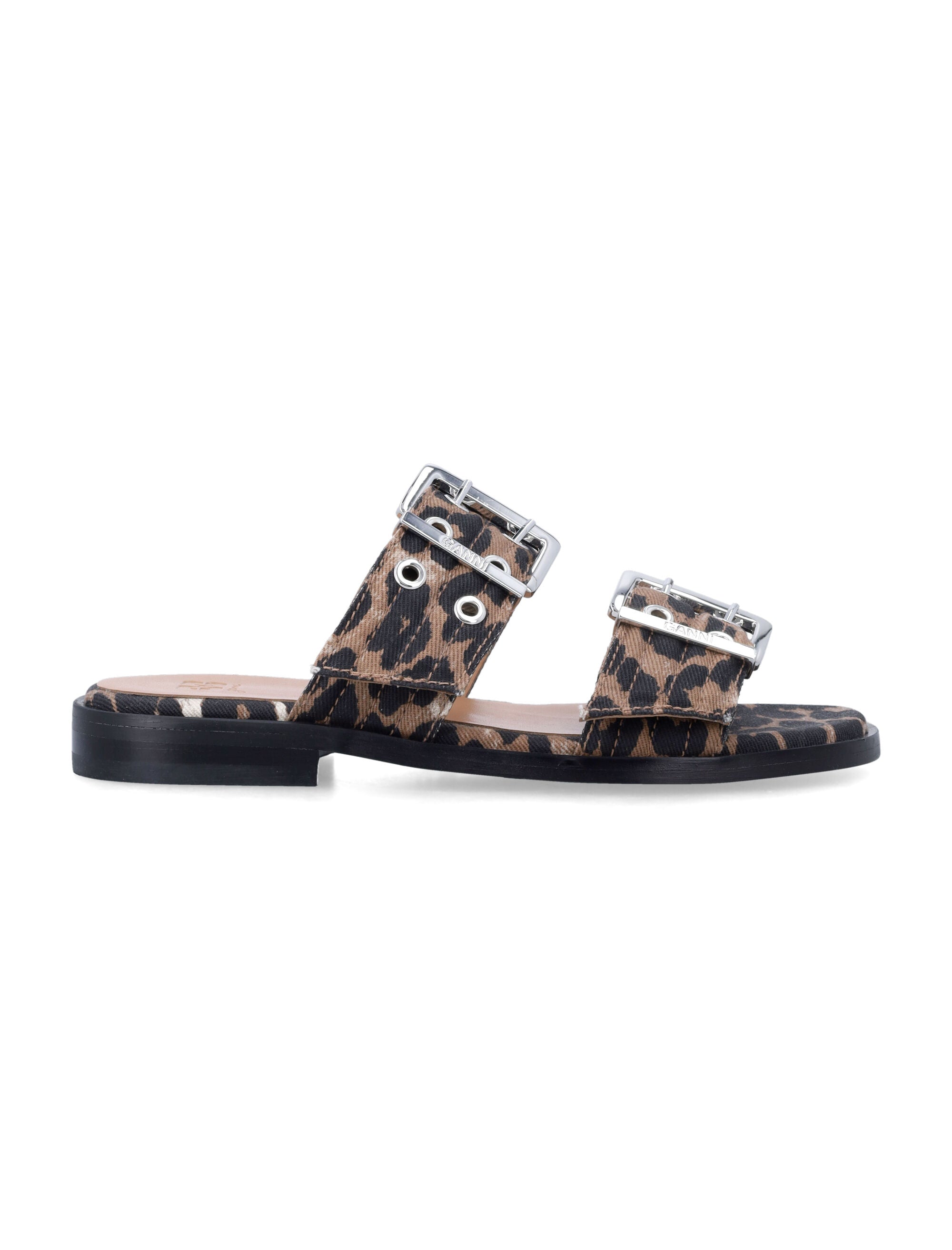 Buckle Two-Strap Sandals