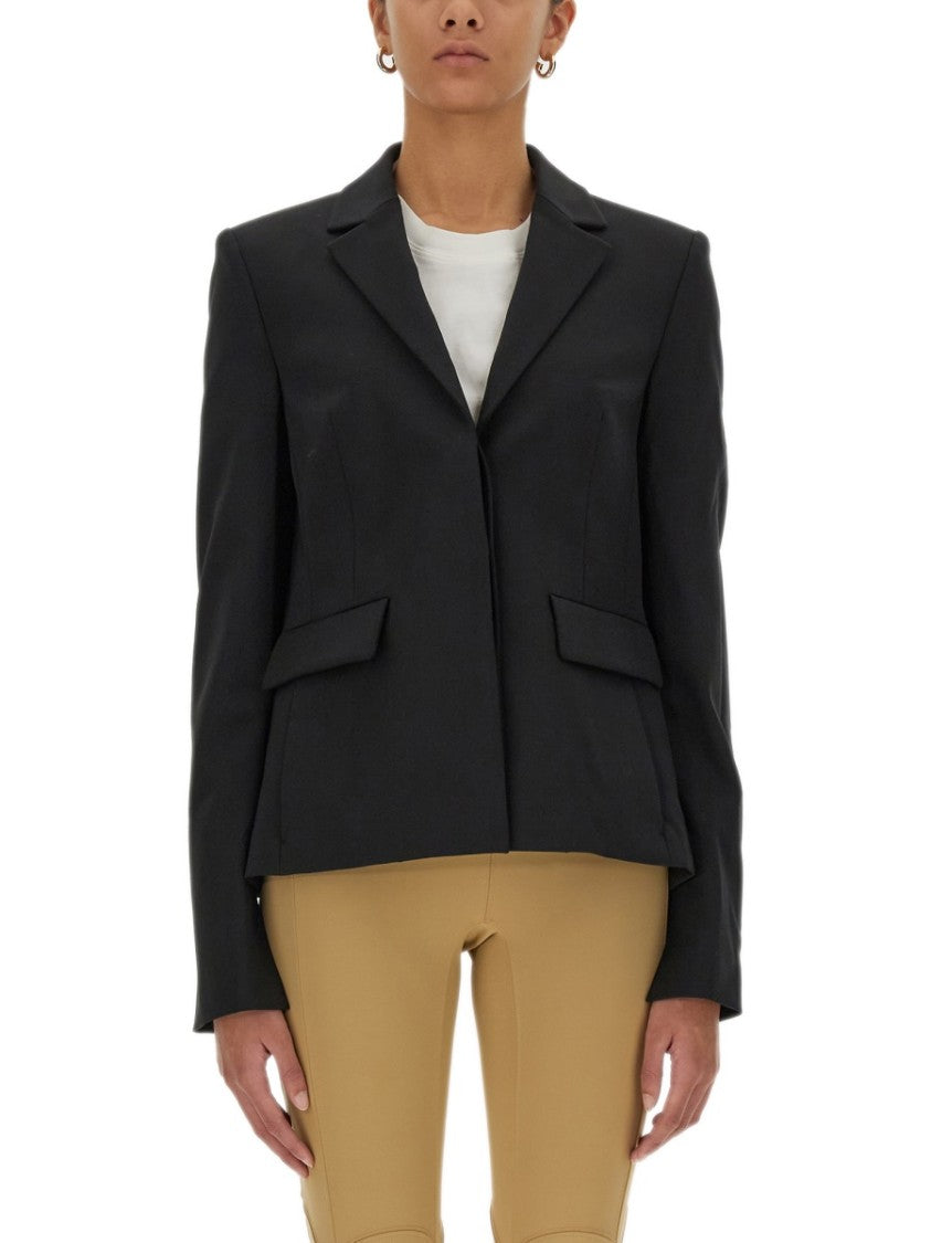 Tailored Single-Breasted Jacket With Notched Lapels