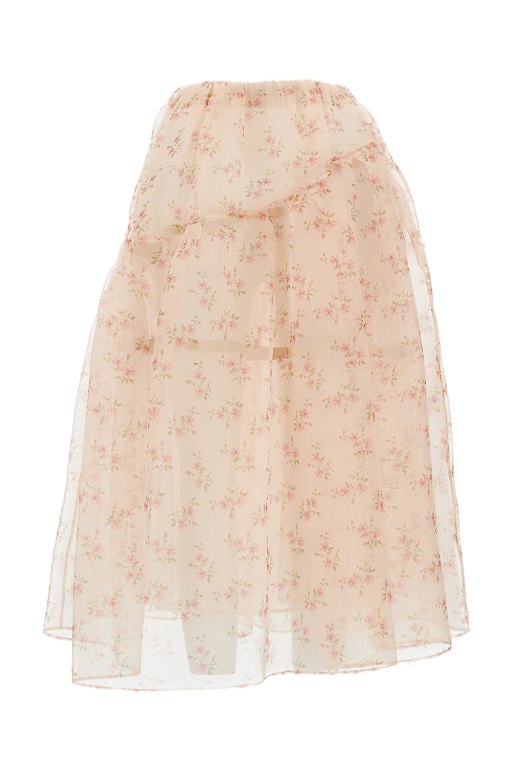 Pink Skirt with Refined Silhouette