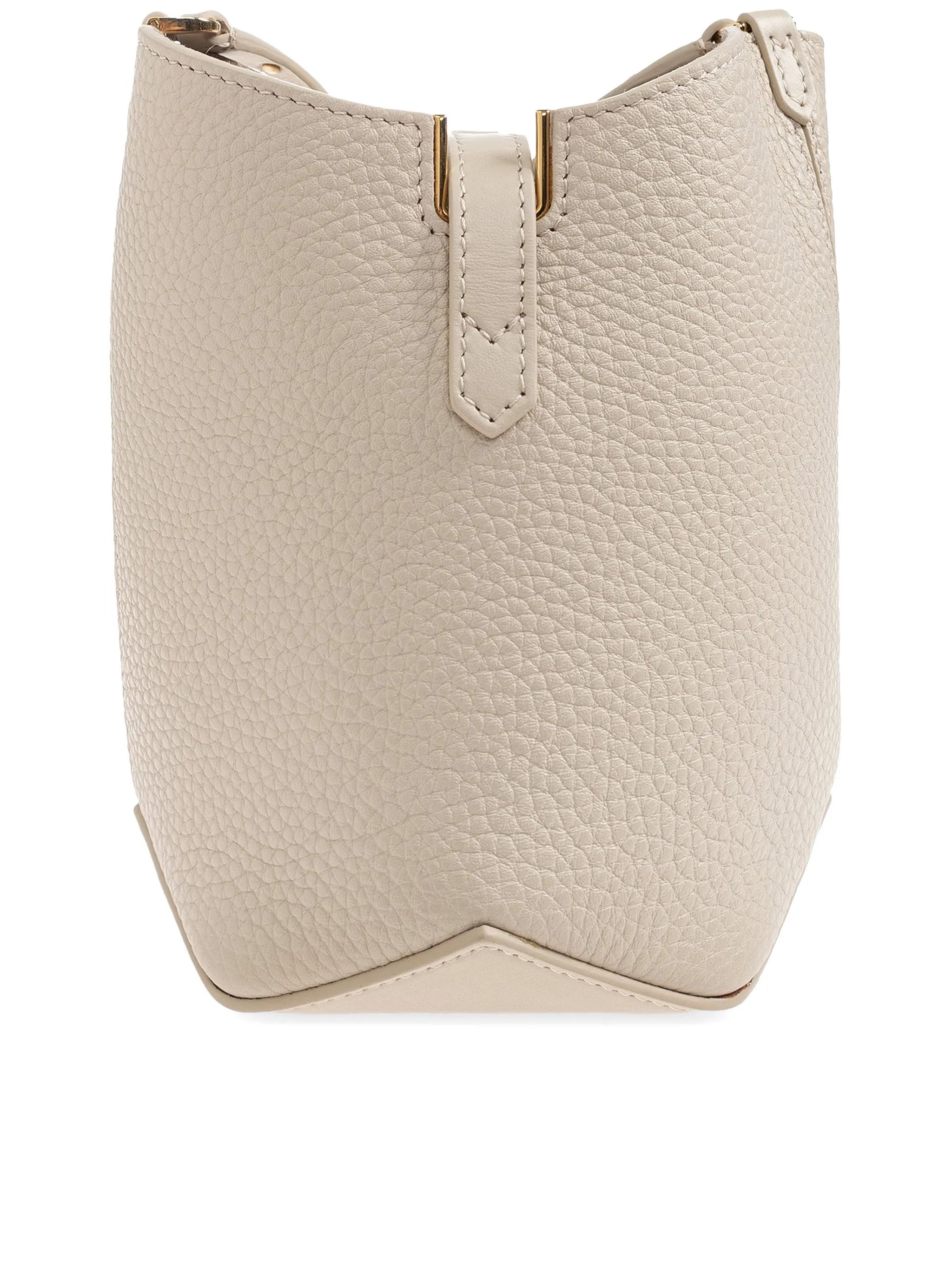 Neutral Bucket Bag With Strap Calf Bag