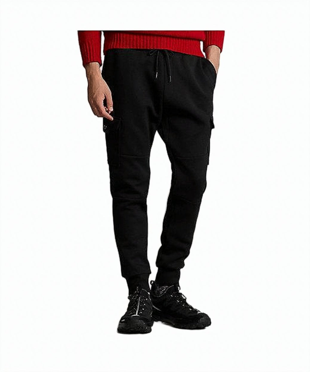 Slim-Fit Black Jogger Pants