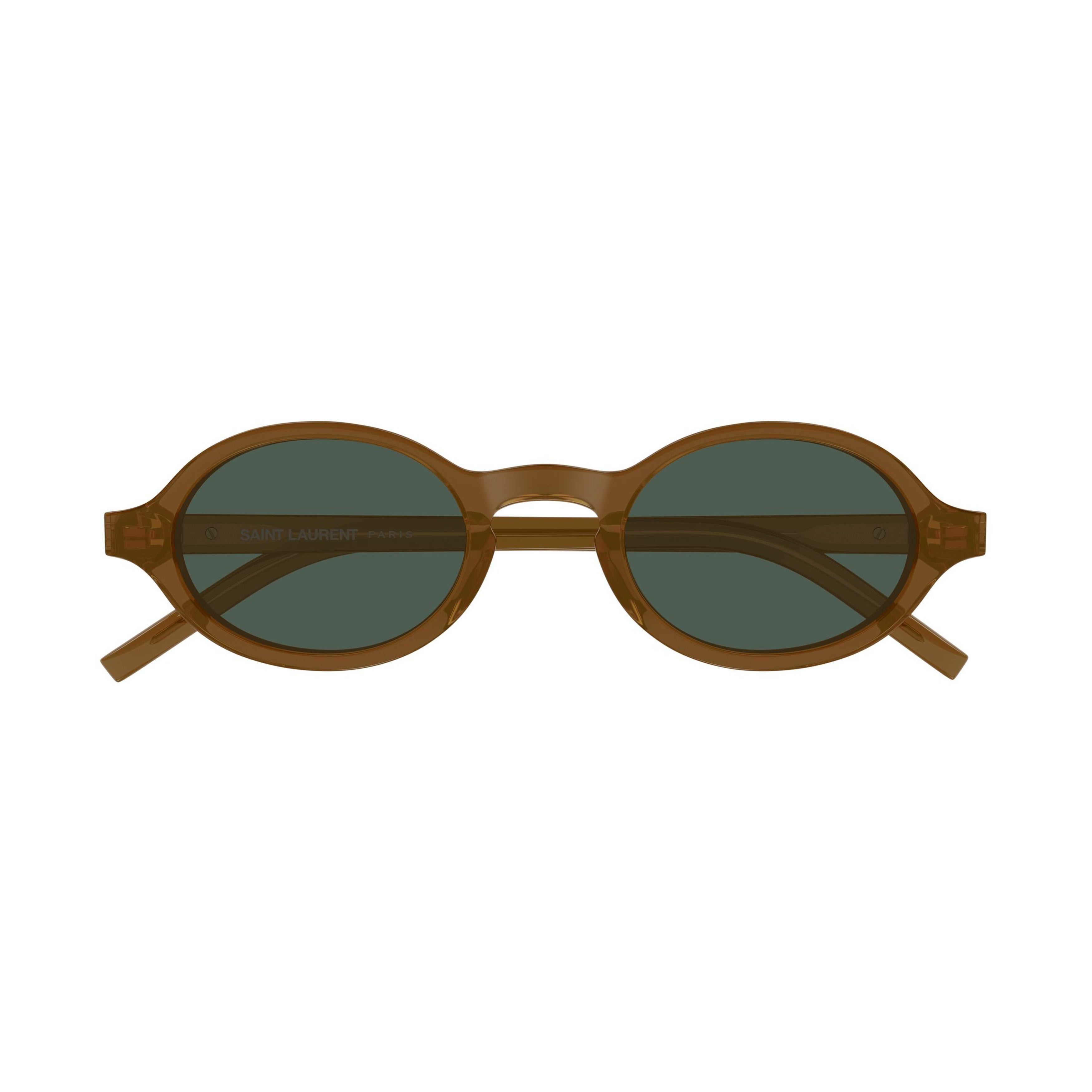 Brown Sl M161 Oval Acetate Sunglasses