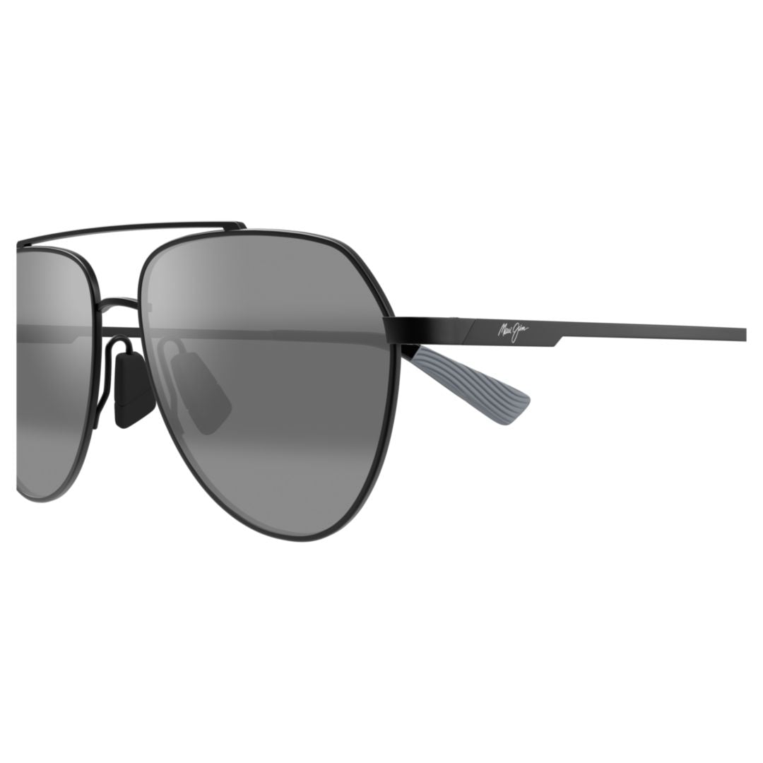Waiwai Aviator Sunglasses with Slim Black Metal Frame