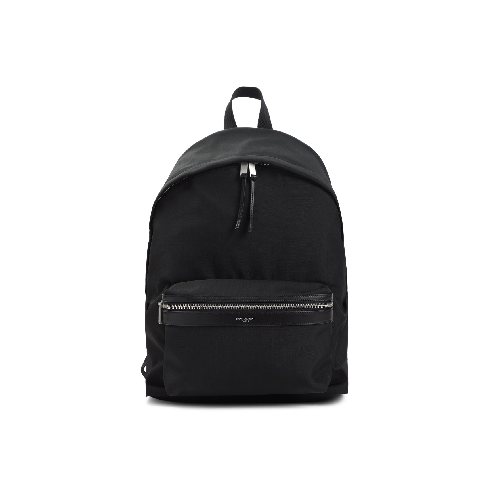 Canvas City Backpack with Leather Accents