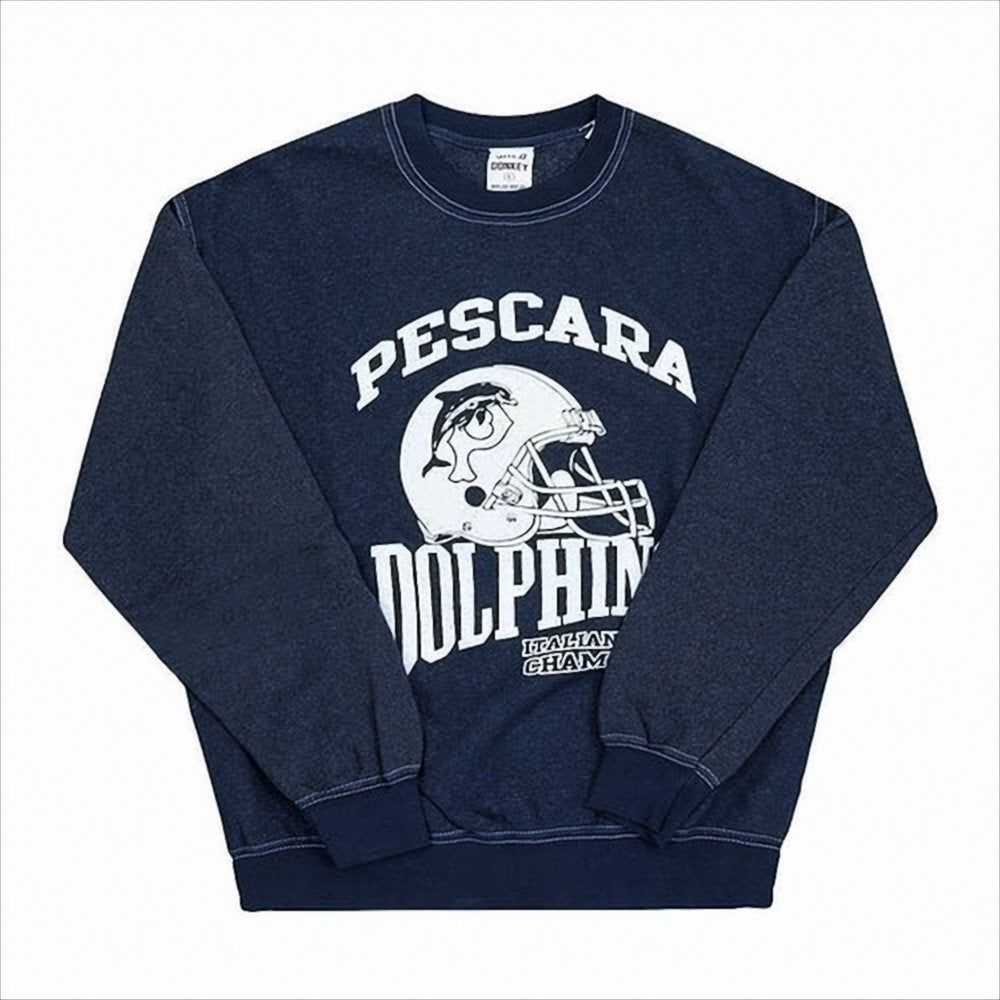 Long-Sleeve Cotton-Blend Sweatshirt with Graphic Print