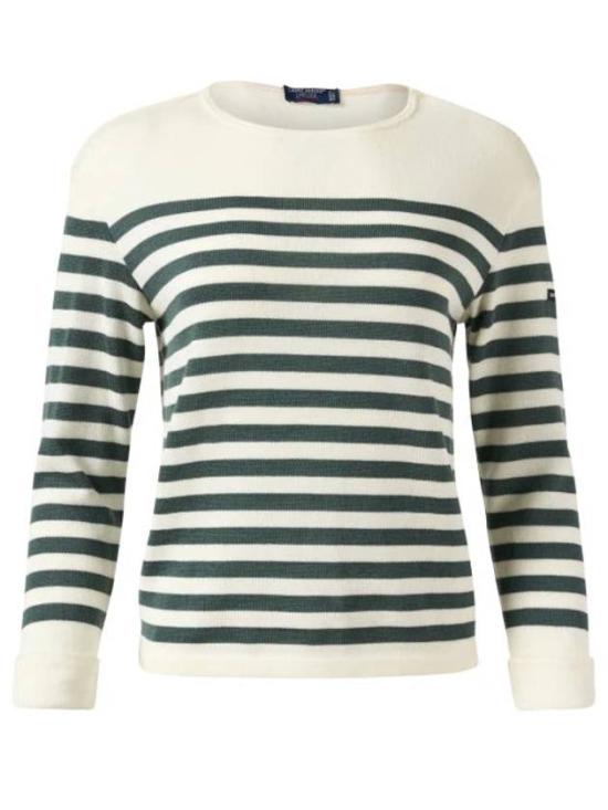 Nautical-Inspired Stripe Wool Sweater