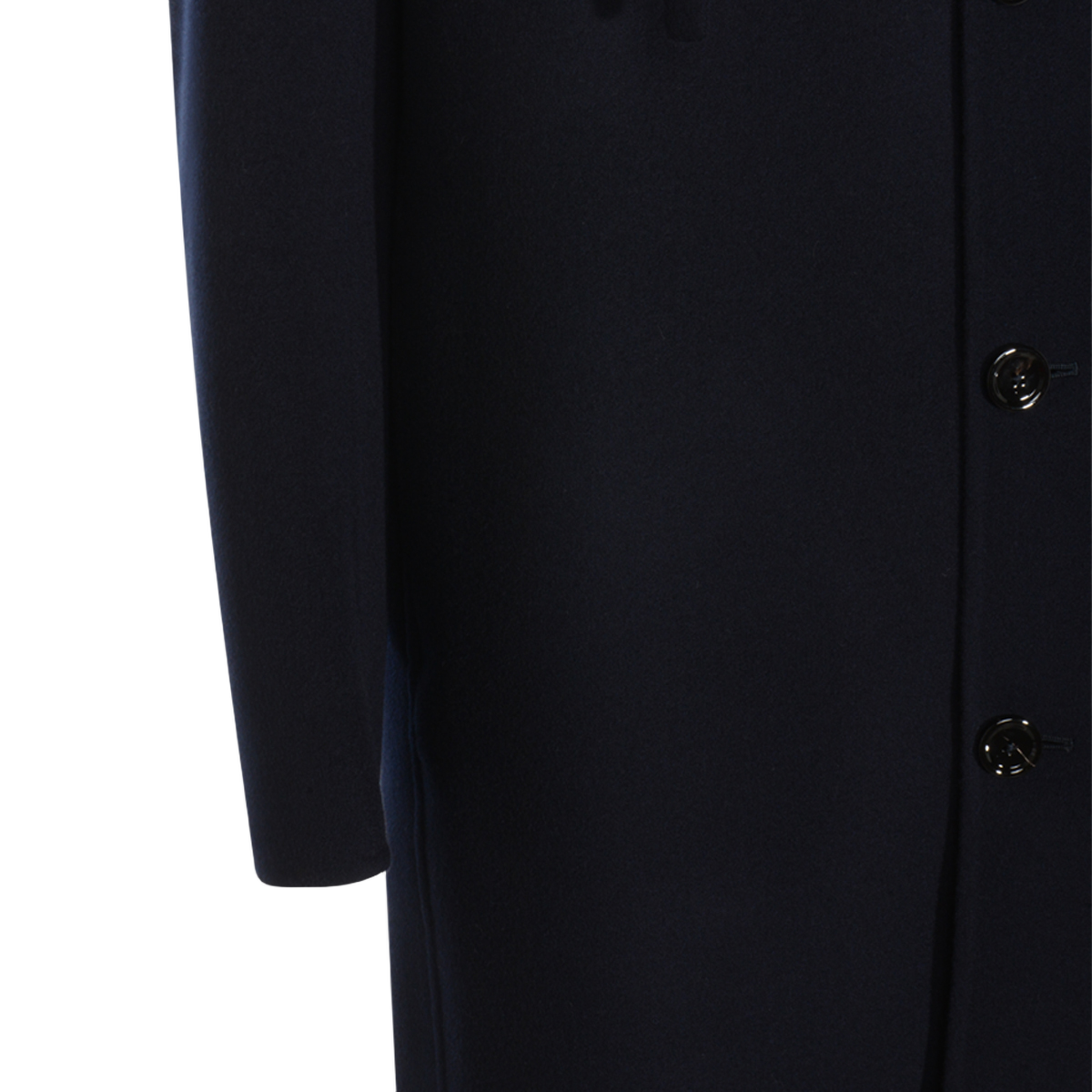 Hooded Coat with Button-Up Front