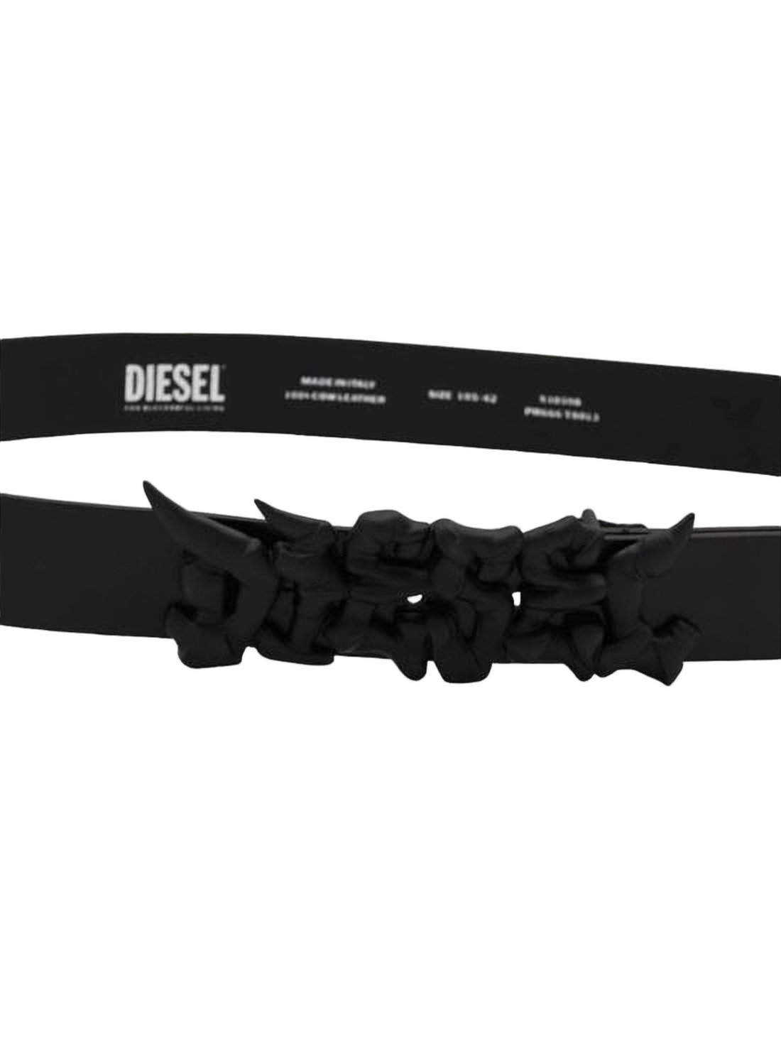 Slim Black Cowhide Leather Belt