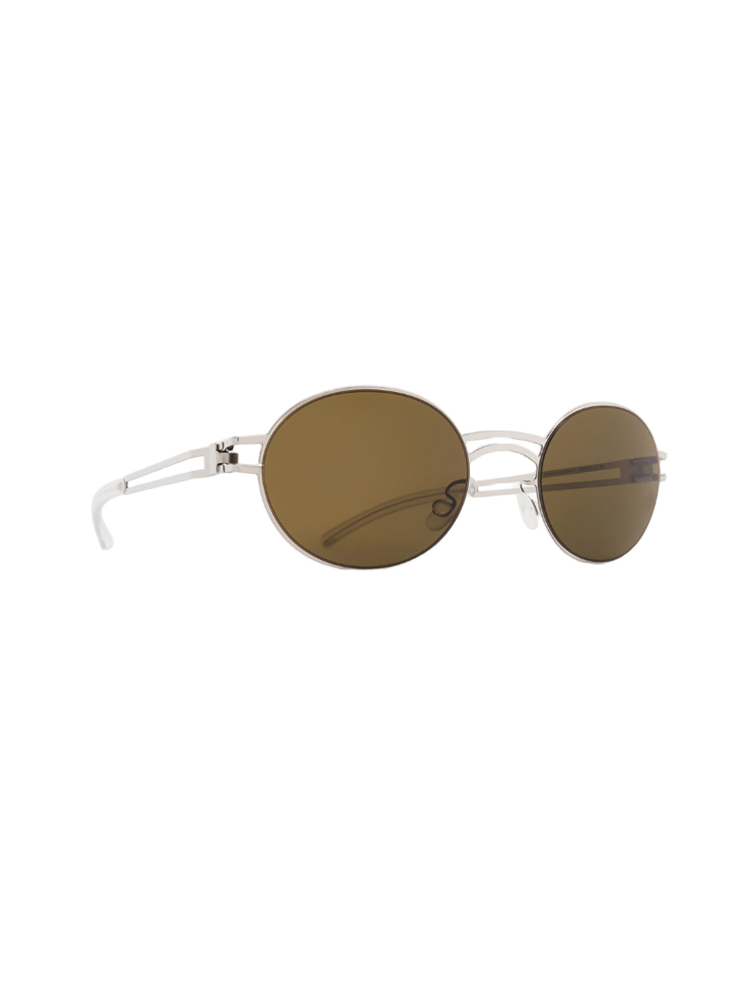 Round Grey Metal Dada Sunglasses