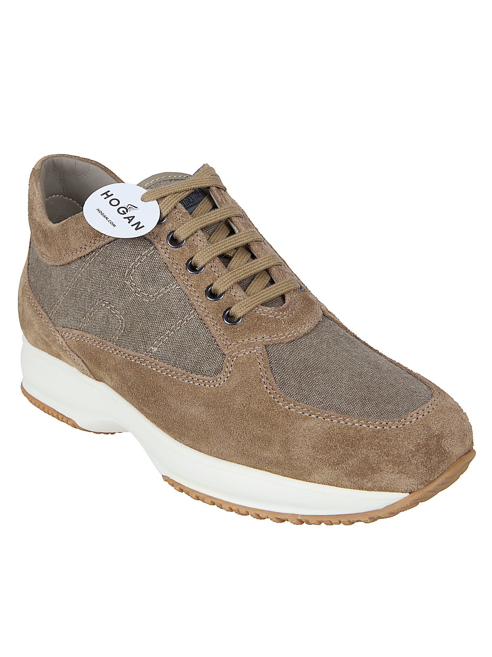 Suede and Fabric Sneakers
