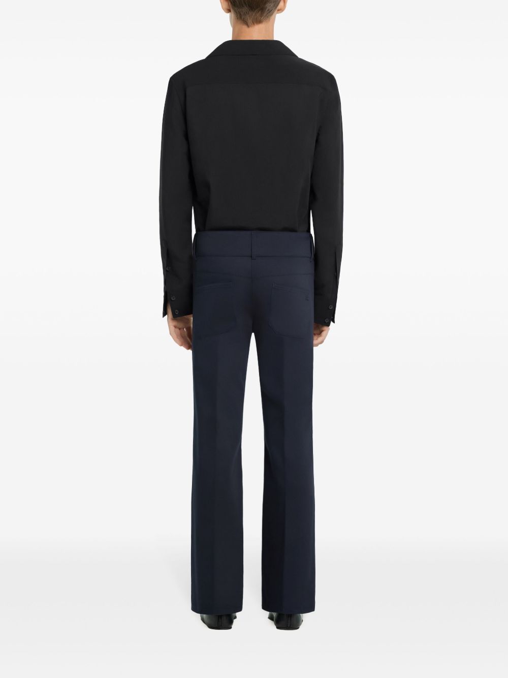 Black Shirt with Camp Collar