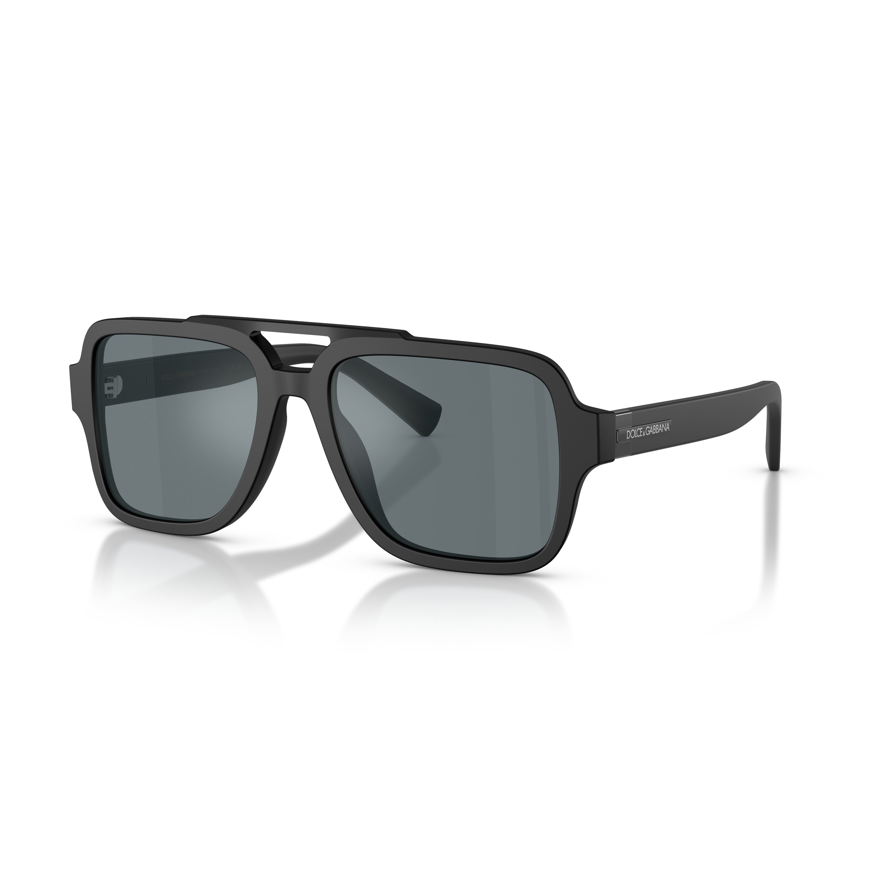 Black 0dg4544 Square Double Bridge Sunglasses