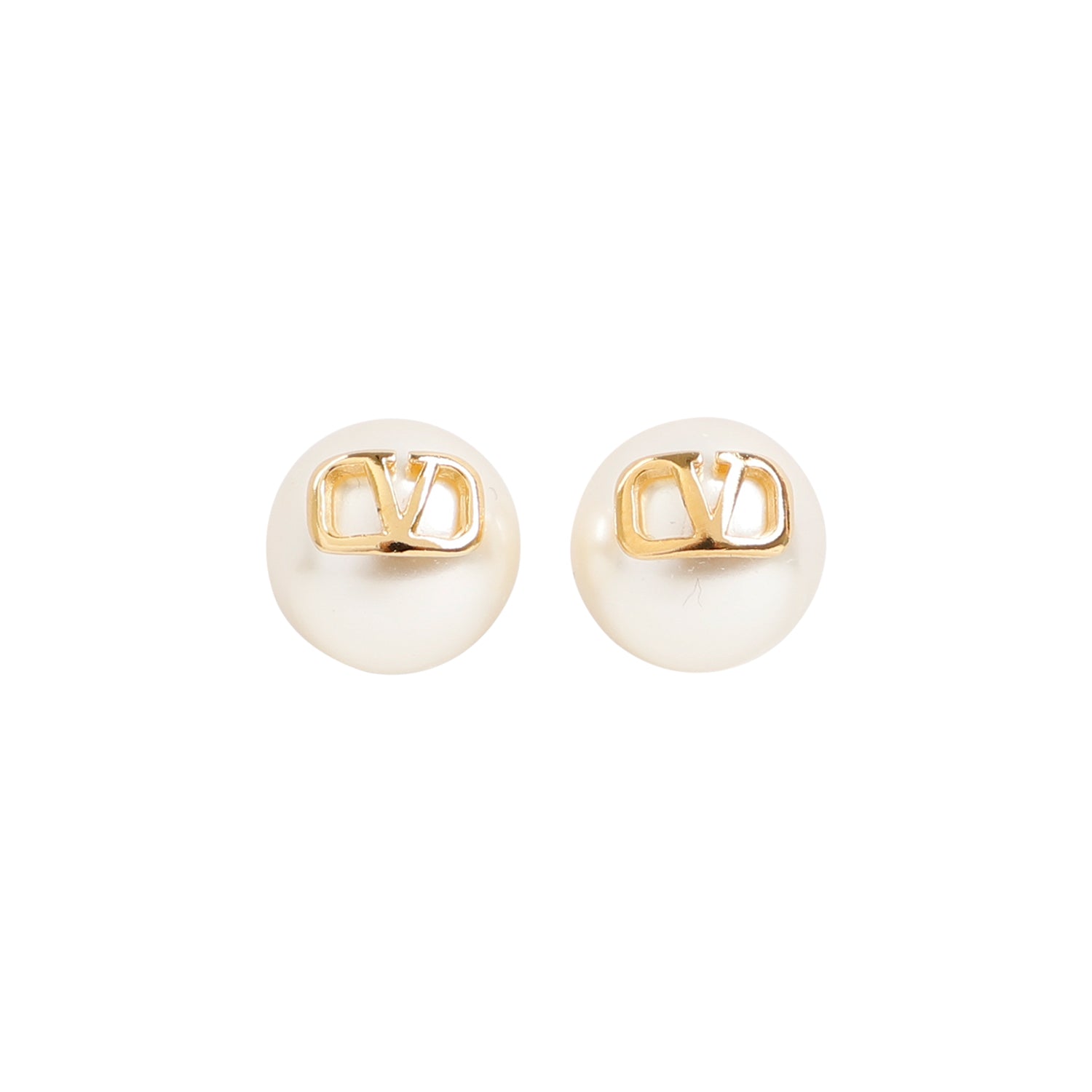 Creamy White Pearl Resin Earrings