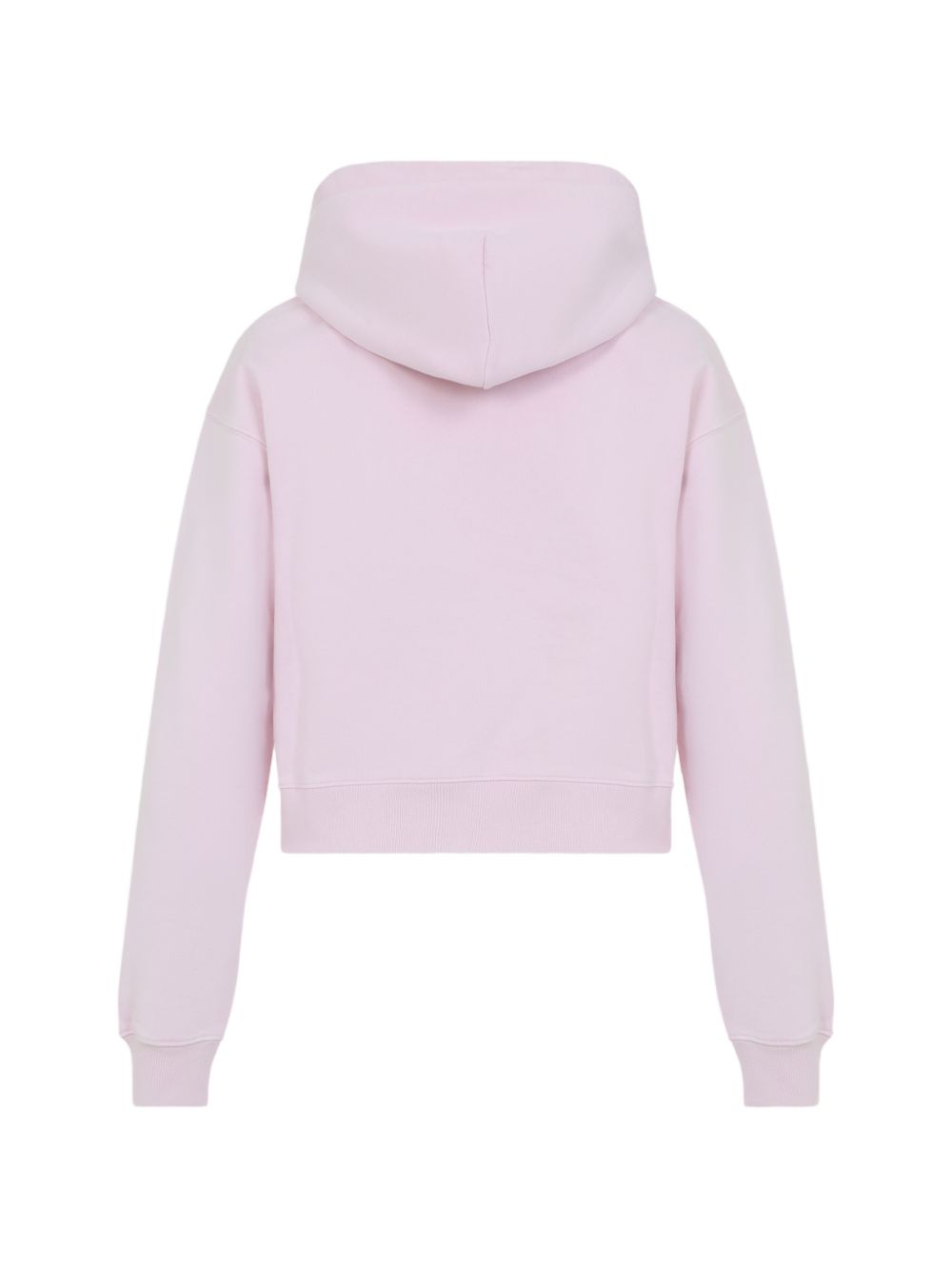 Cropped Hooded Sweater with Silver-Tone Accents