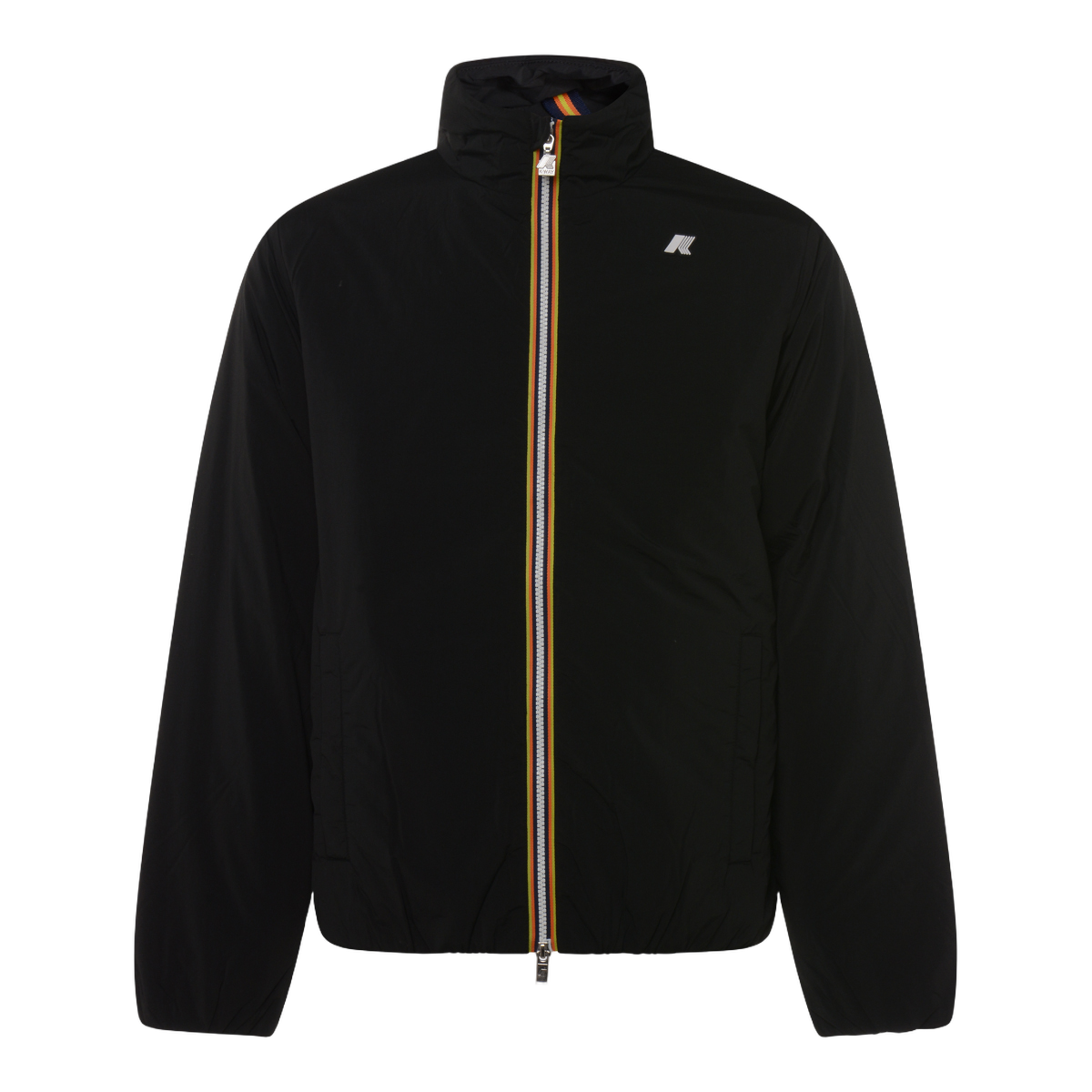 Black Casual Jacket with High Collar