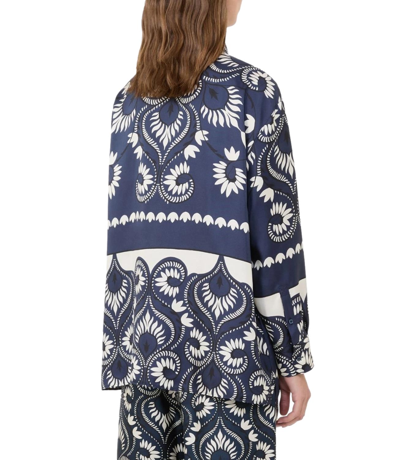 Blue Deco Wkdlastra Silk Shirt