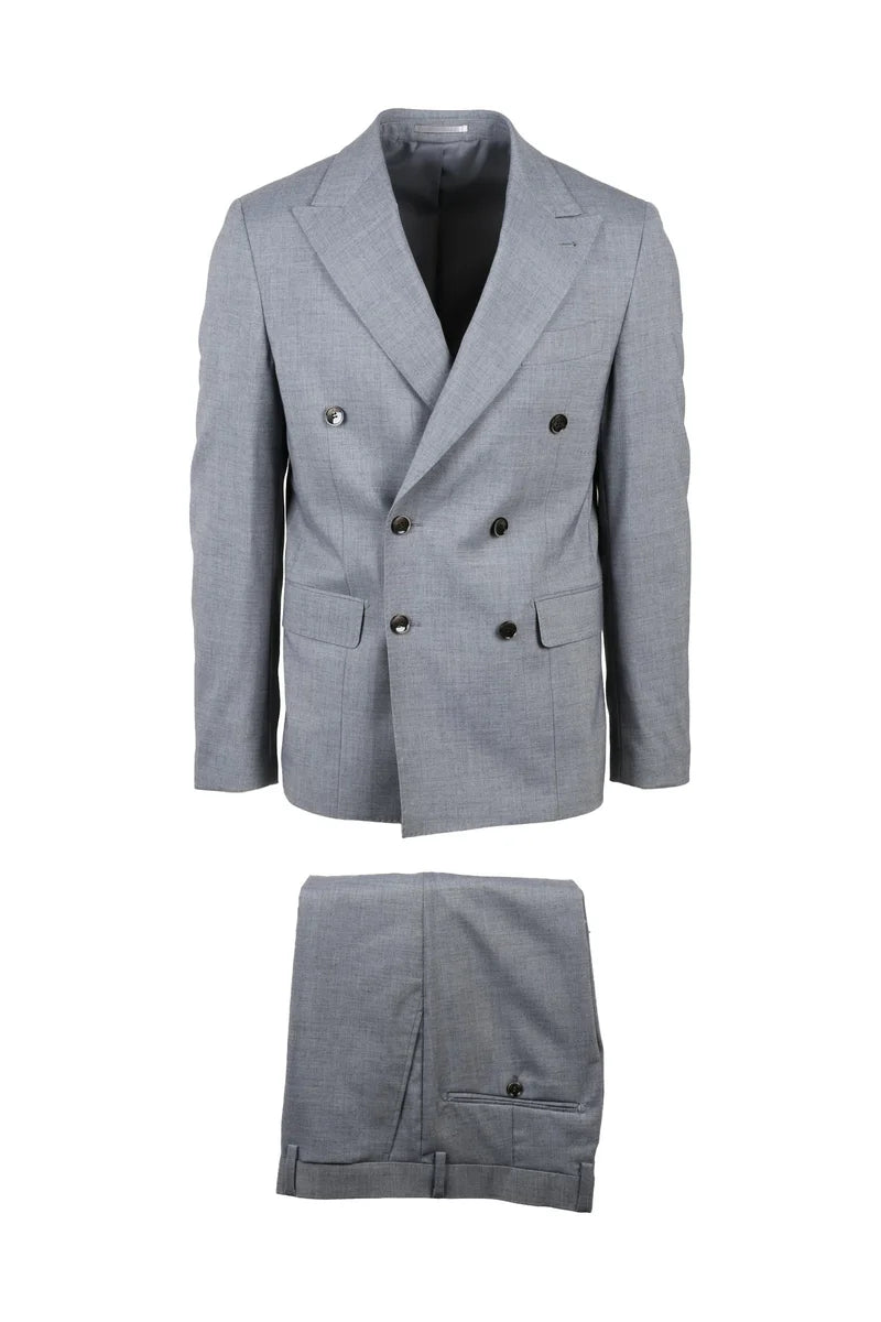 Double-Breasted Suit - Grey