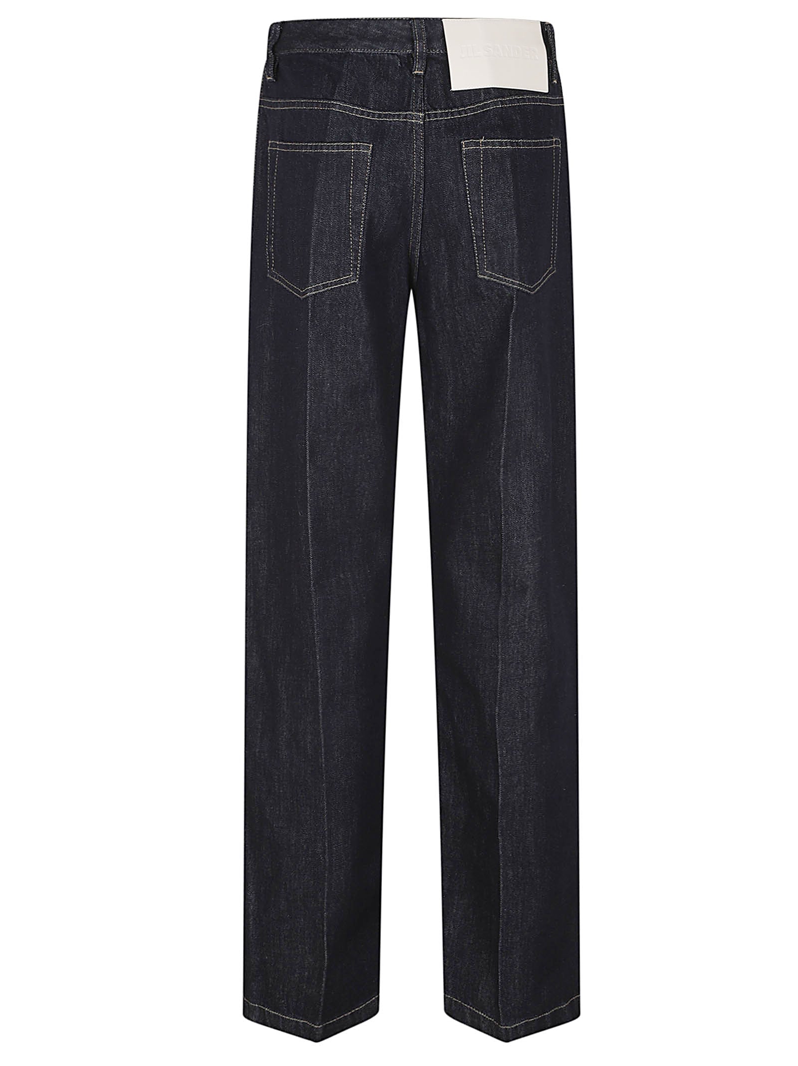 Straight-Leg Trousers with High Waist