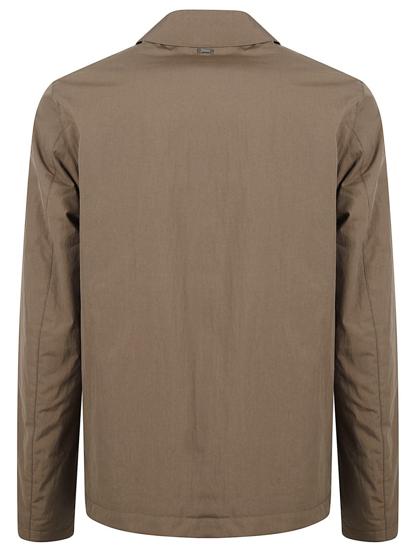 Parachute Canvas Shirt Jacket With Padded Wadding