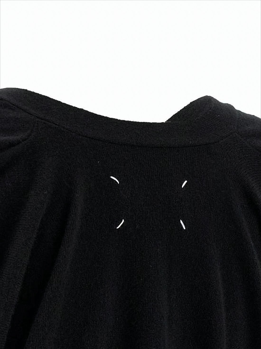 Cropped V-Neck Cardigan with Button-Down Front