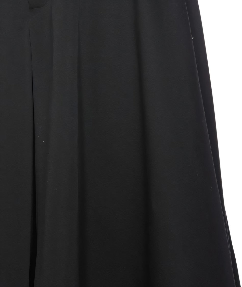 A-Line Midi Skirt with Pleated Flow and Tailored Waistband