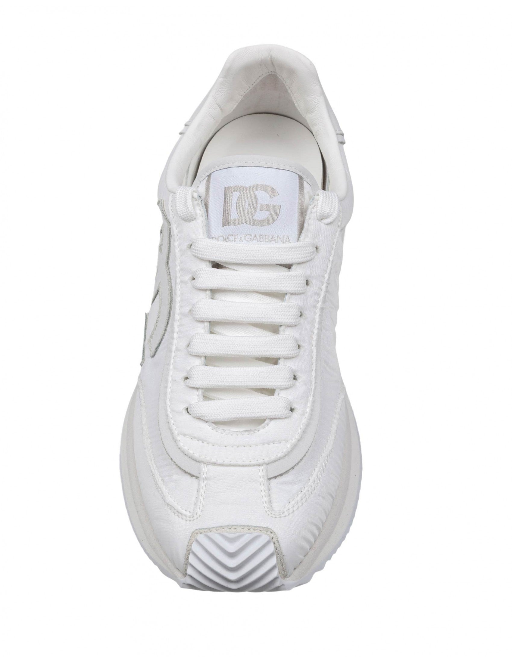 Cushion Sneaker In Mixed Materials Color White
