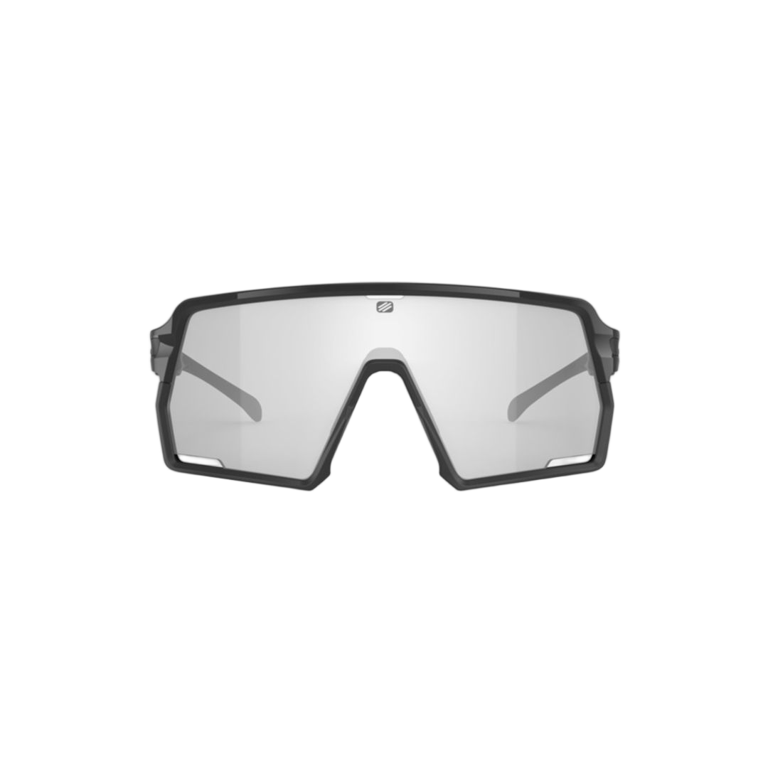 Kelion Black Gloss Bold Angular Frame Sunglasses