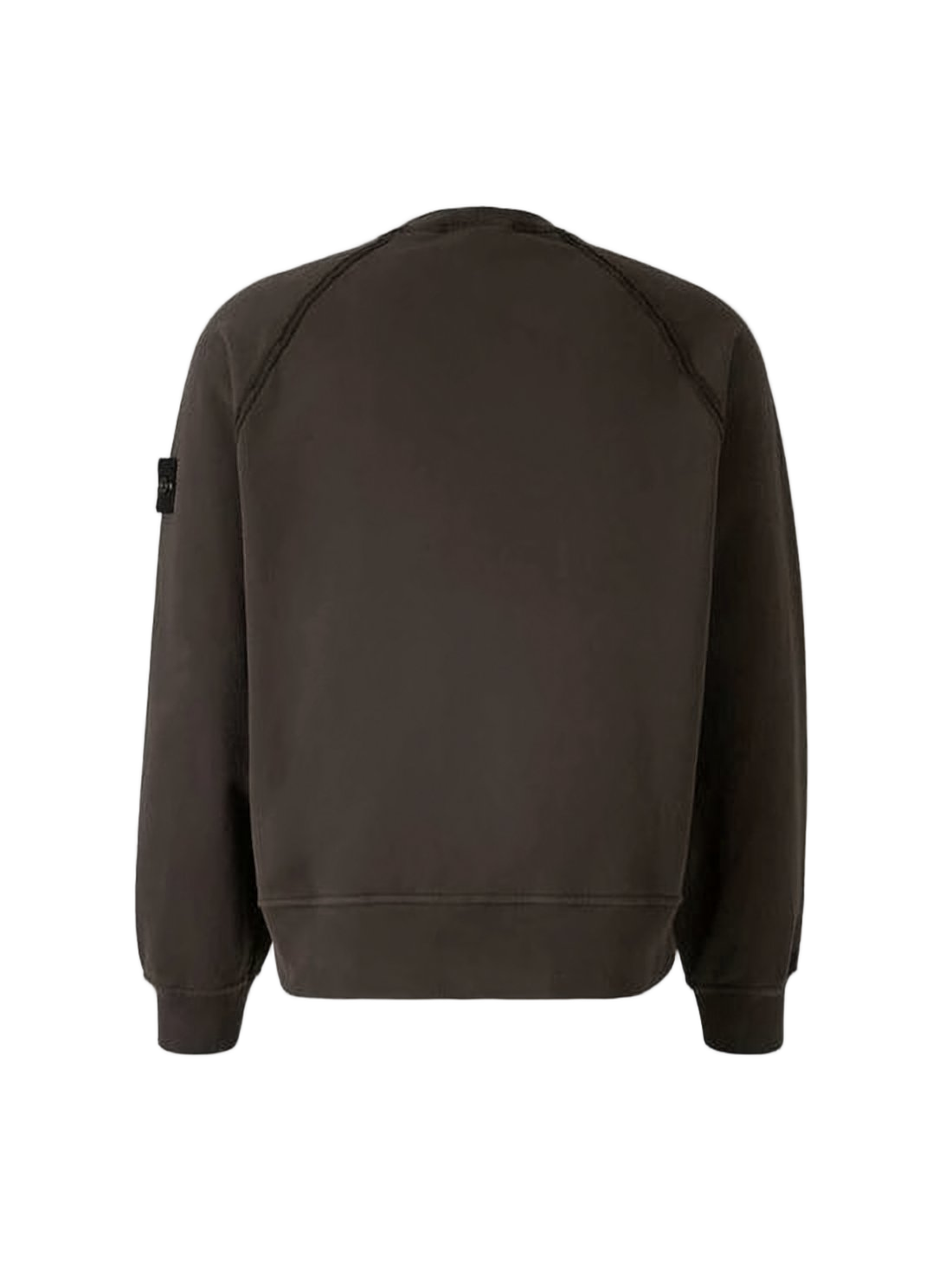 Relaxed Fit Brown Sweatshirt with Iconic Patch