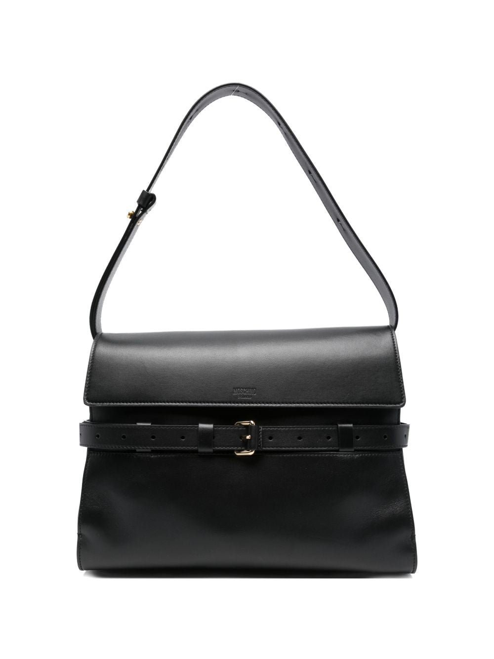Rectangular Shoulder Bag With Structured Flap