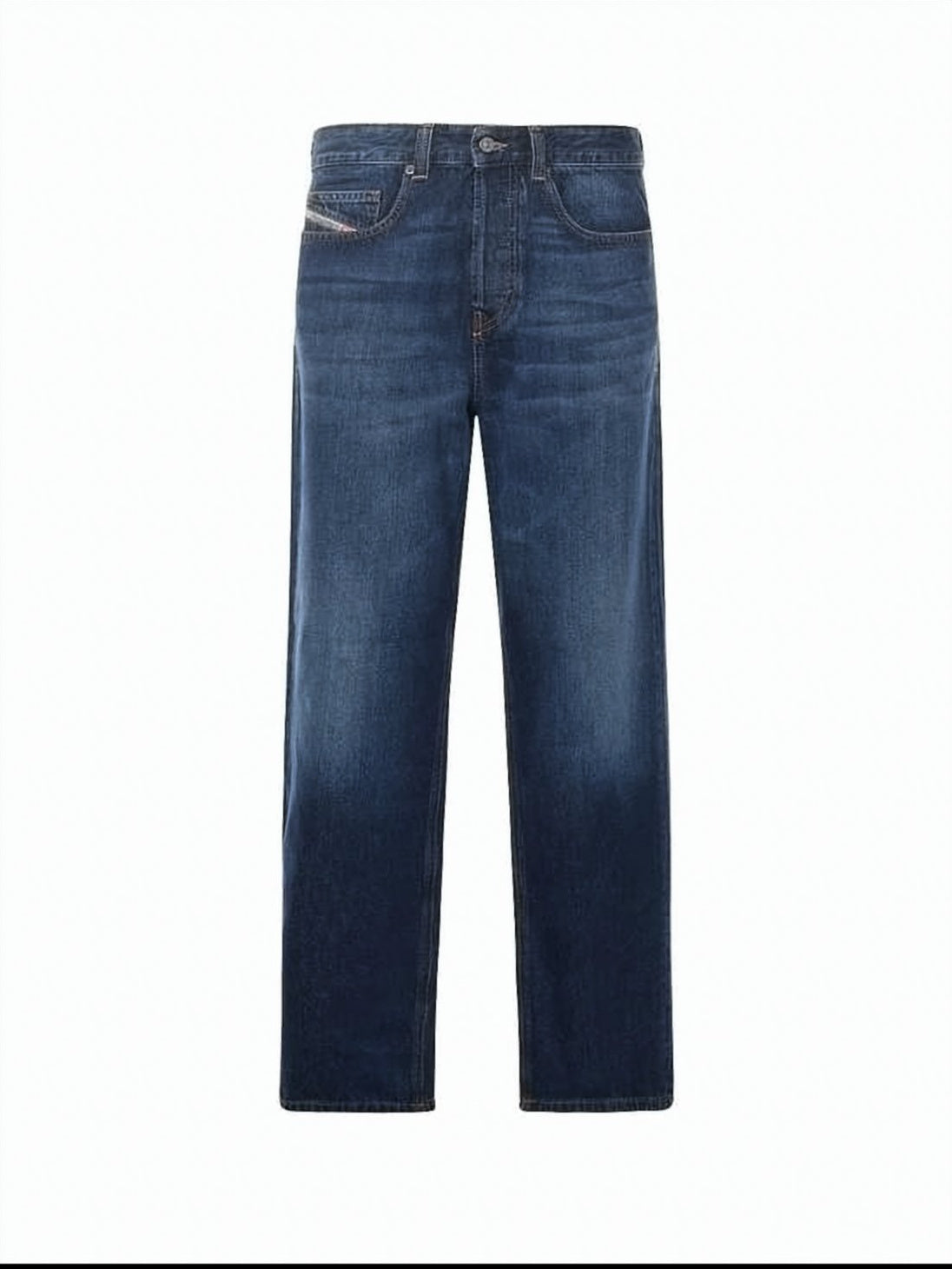 Relaxed Fit Denim Pants with Classic Five-Pocket Design