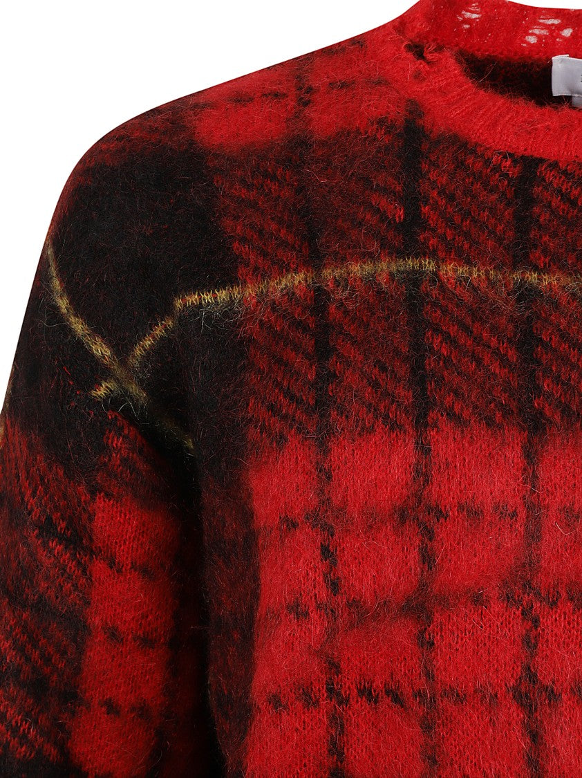 Bold Plaid Cotton Sweater
