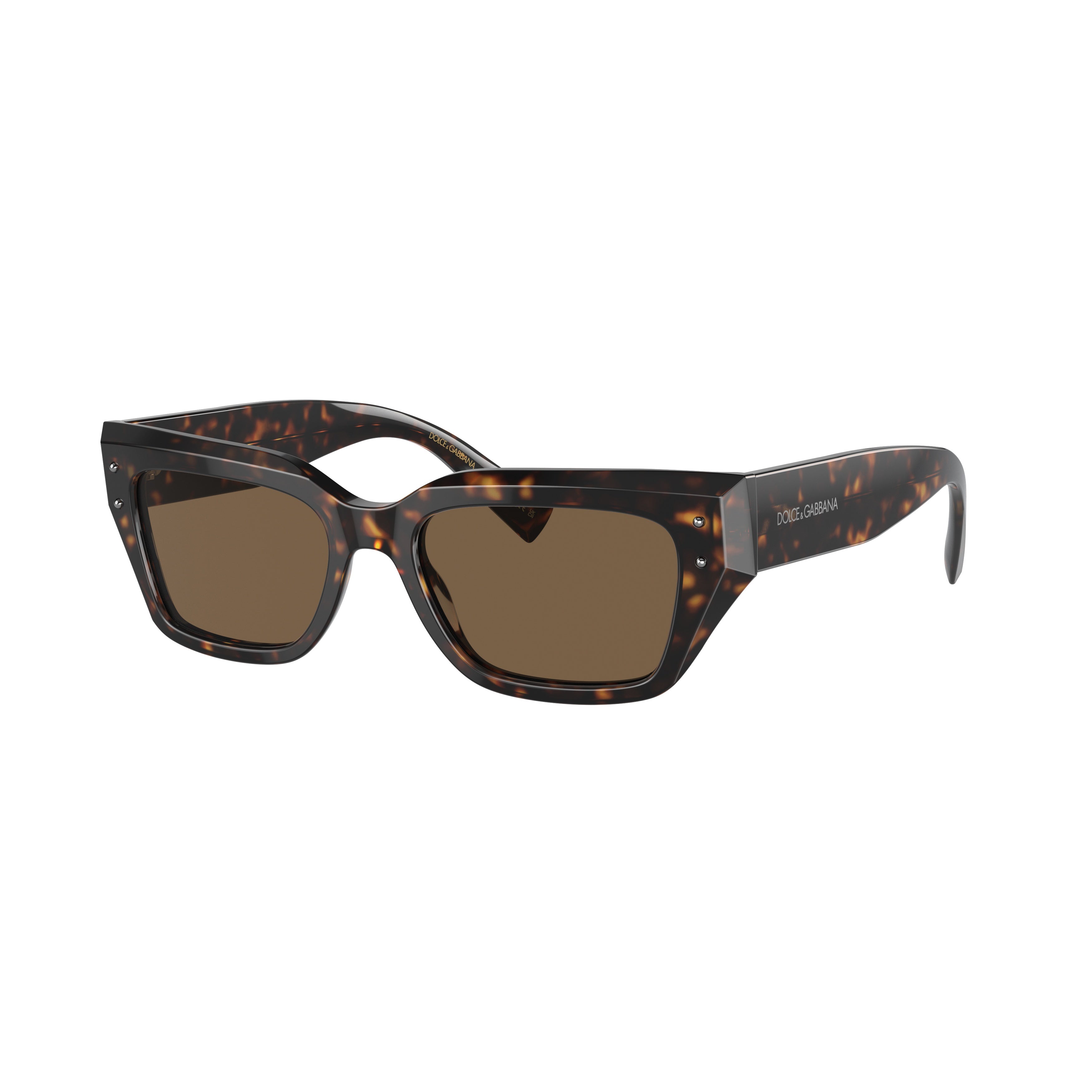 0dg4462 Rectangular Tortoiseshell Acetate Sunglasses