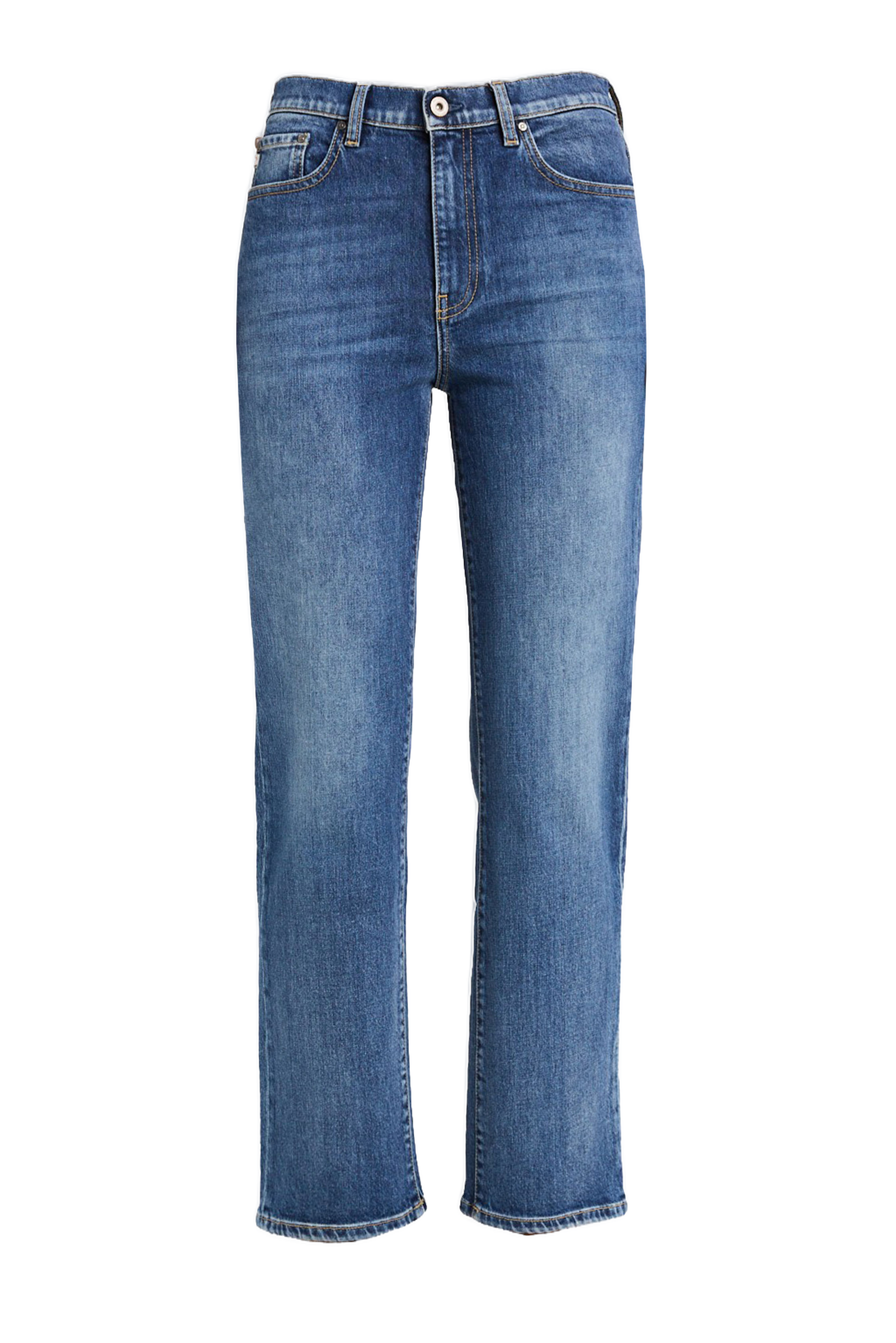 Medium Blue Brinley Straight Jeans