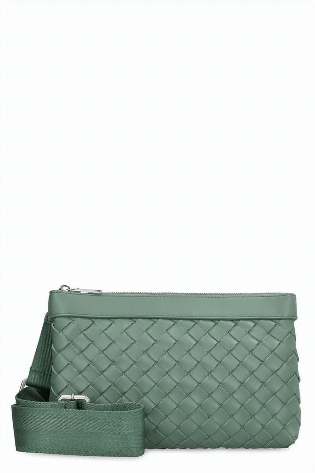 Woven Leather Crossbody Bag