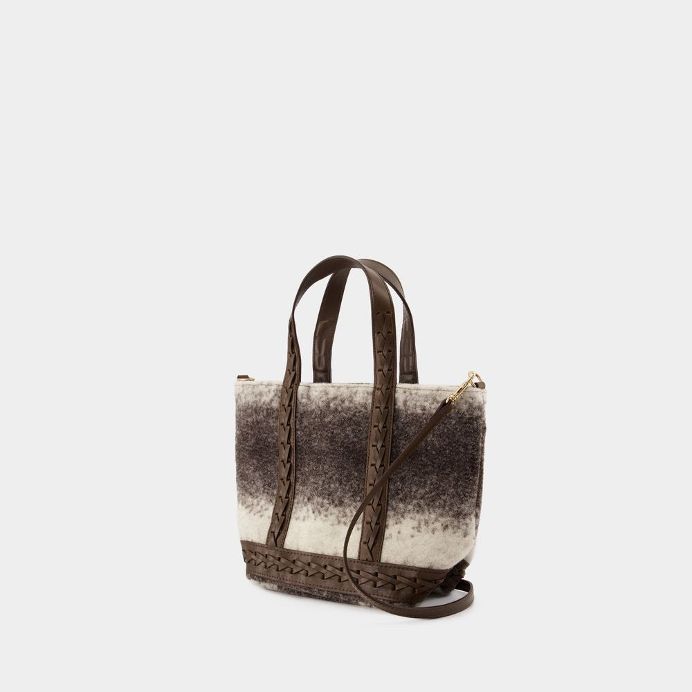 Cabas S Shopper Bag - Wool - Brown