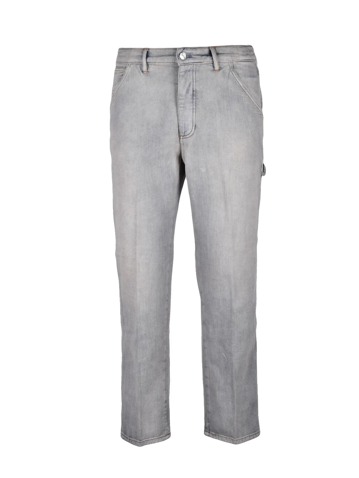 Grey Workover Cotton Men Jeans
