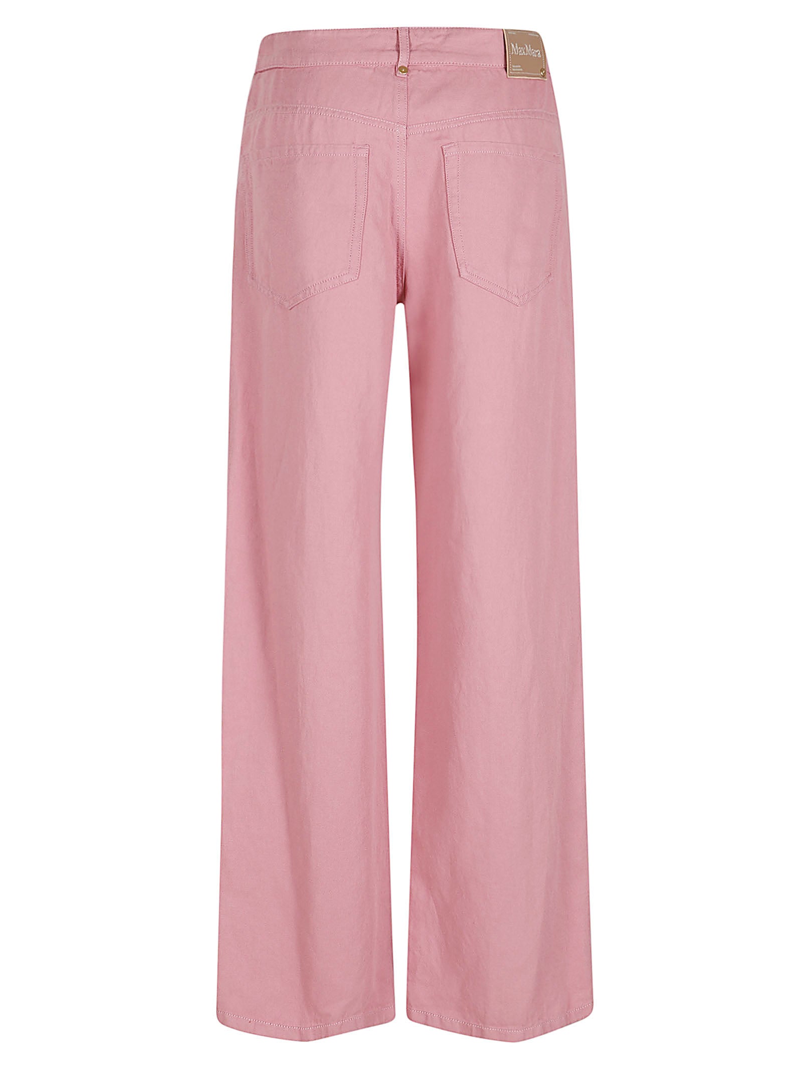 Relaxed Straight-Leg Trousers with Five-Pocket Styling