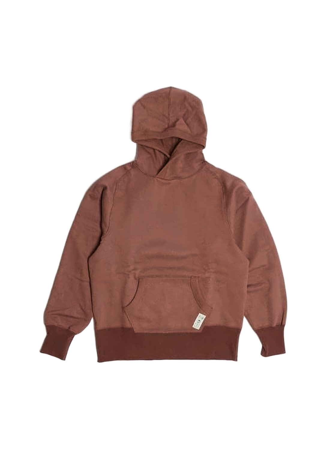 Relaxed Fit Brown Cotton Hoodie With Kangaroo Pocket