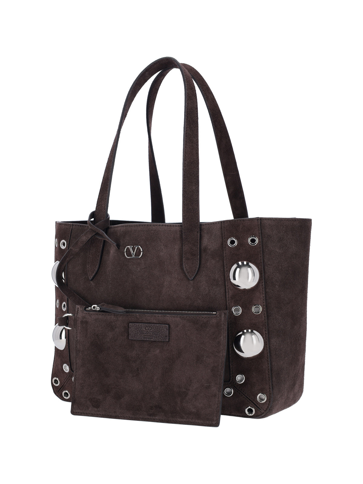 Structured Brown Handbag with Subtle Detailing