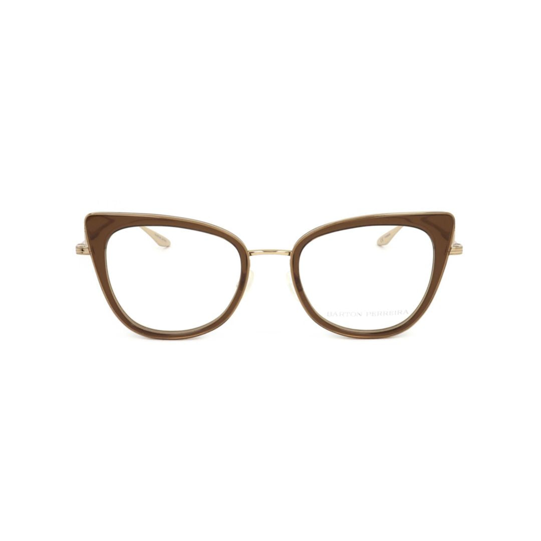 Bp5198 522jy Cat-Eye Frame Eyeglasses with Gold Metal Temples