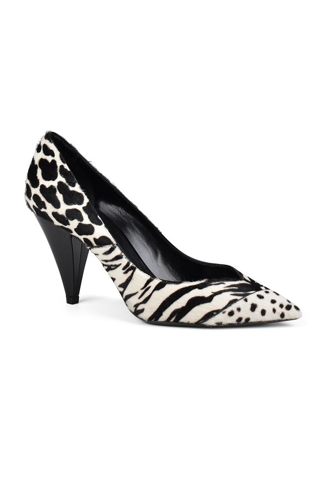 Pointed-Toe Pumps In Foal Leather