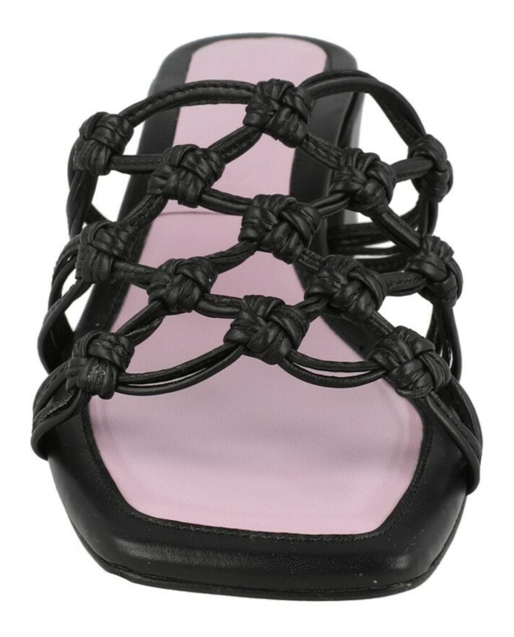 Marsha Knotted Leather Mule Sandals