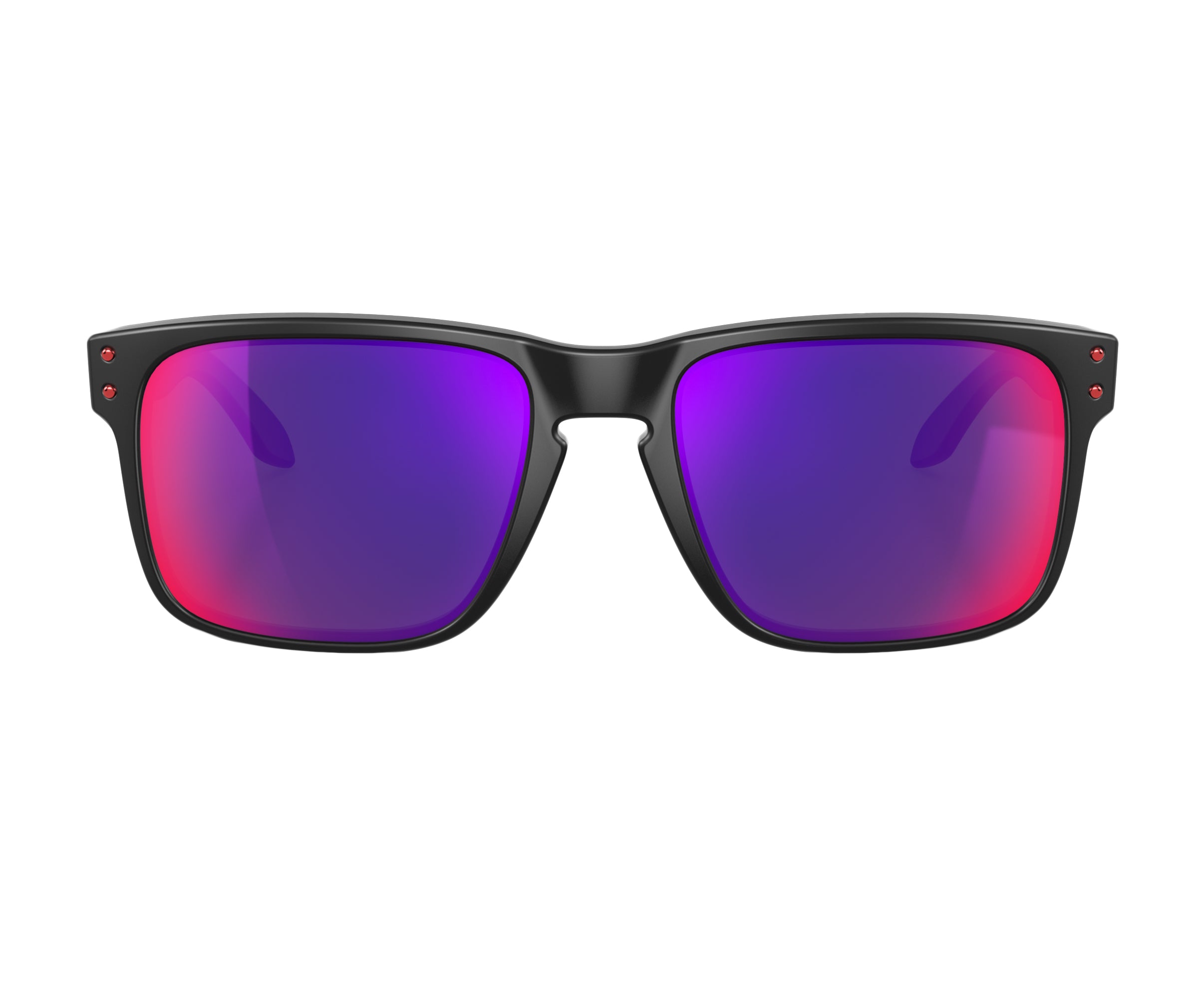 Matte Black Rectangular Sunglasses with Gradient Lenses
